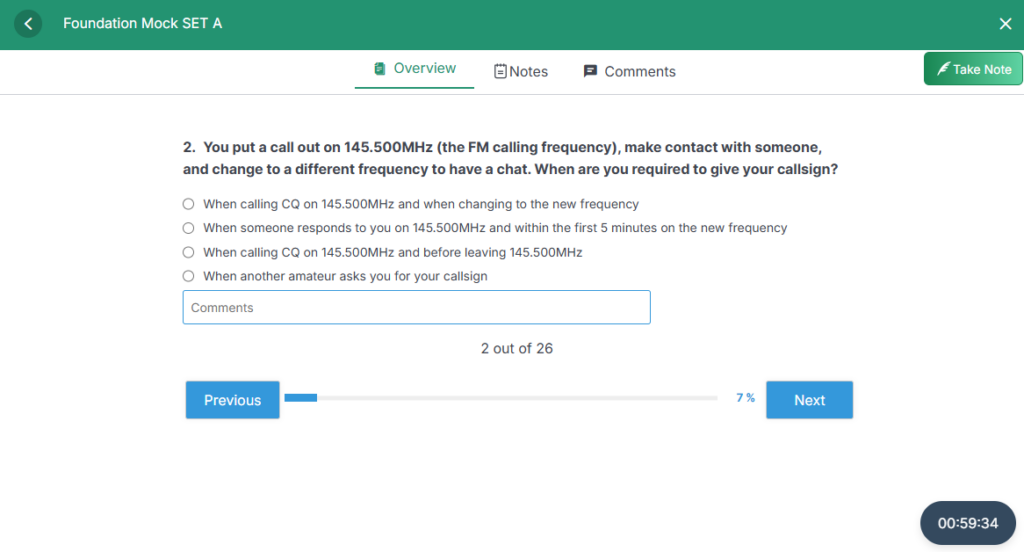 QSM Mock running inside a TutorLMS lesson